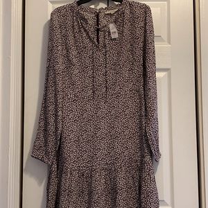 Purple and white Loft dress